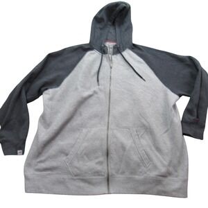Russell Men's  Premium Fleece Full Zip Hoodie  3XL Gray Charcoal Raglan